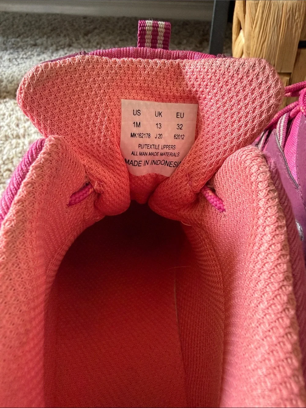 EUC Merrell Kids Magenta and Coral Trail Boots